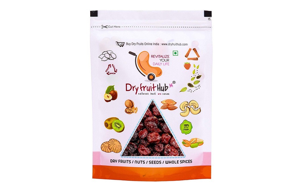 Dryfruit Hub Dried Carnberries Whole    Pack  800 grams